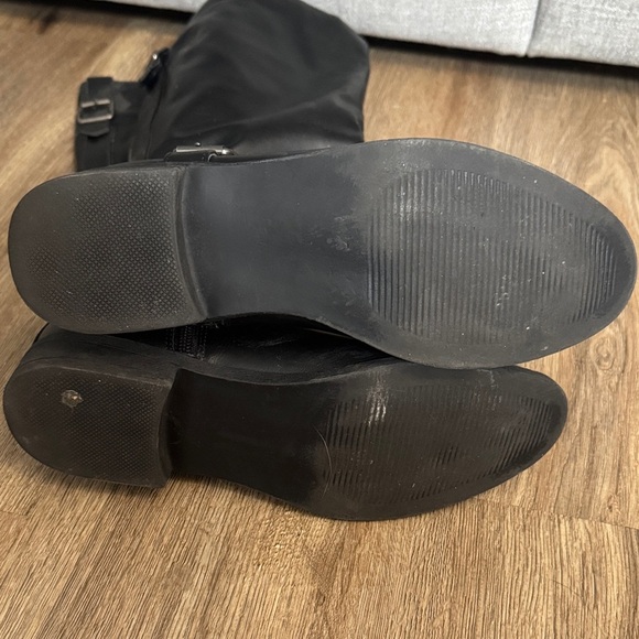 Black Jourdan Leather Knee-High Boots Size 7.5 - Picture 6 of 8